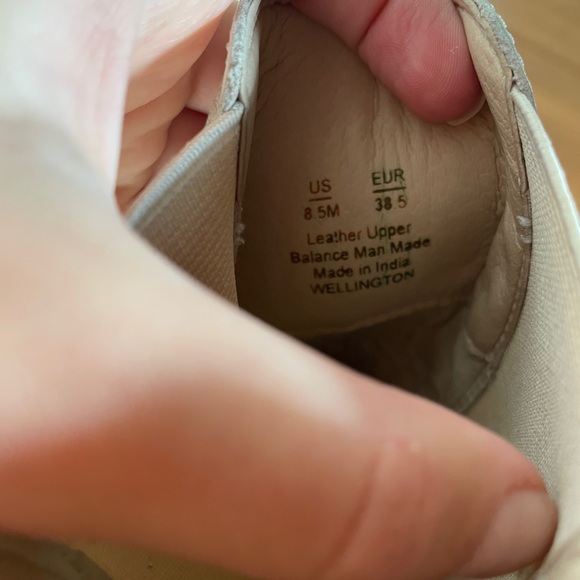 Sam Edelman Wellington Chelsea Ivory Boots US8,5 - Picture 6 of 7